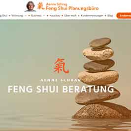 Webdesign Referenz, Feng Shui Planungsbüro Aenne Schrag